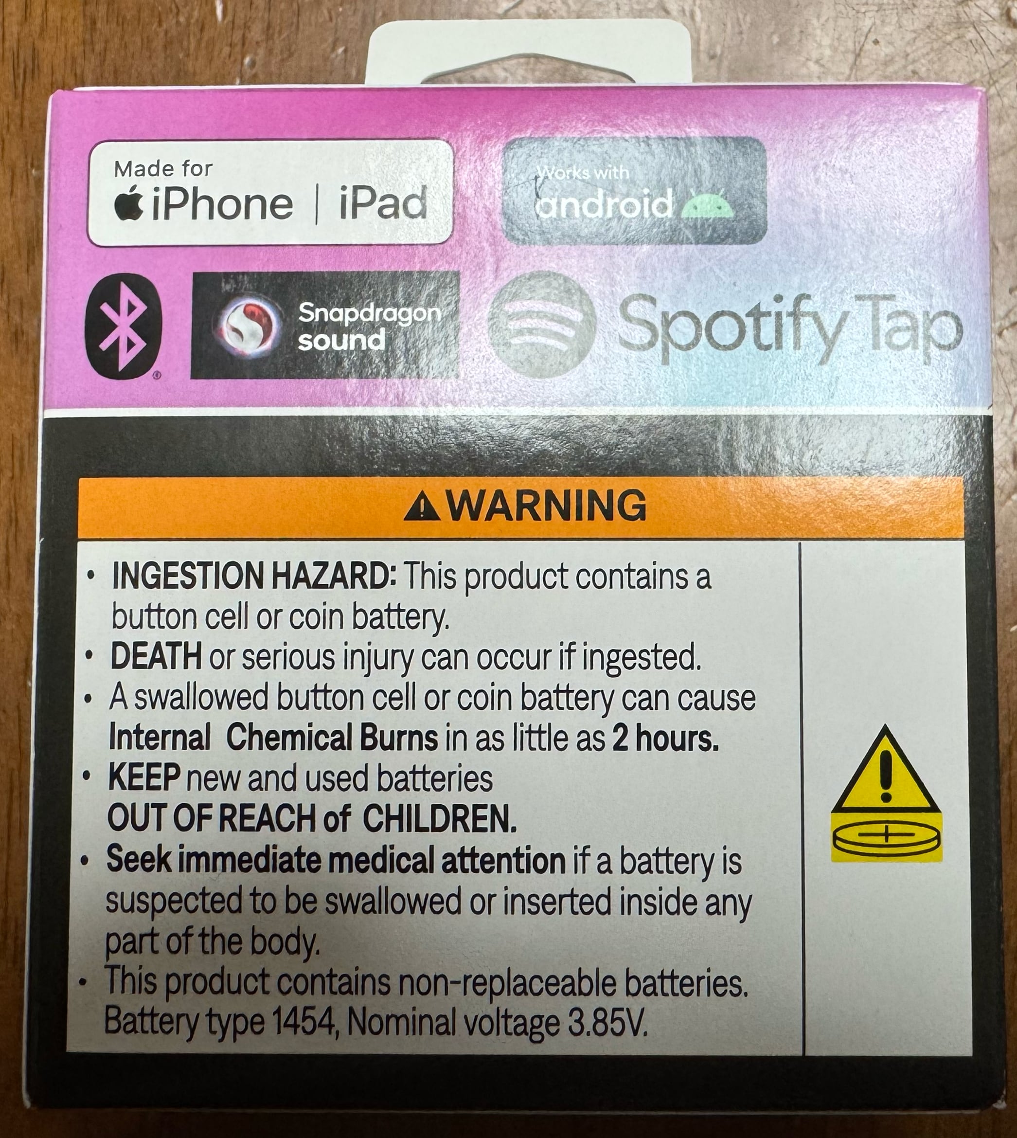 Bose QuietComfort Ultra Earbuds（第2世代）外箱裏面