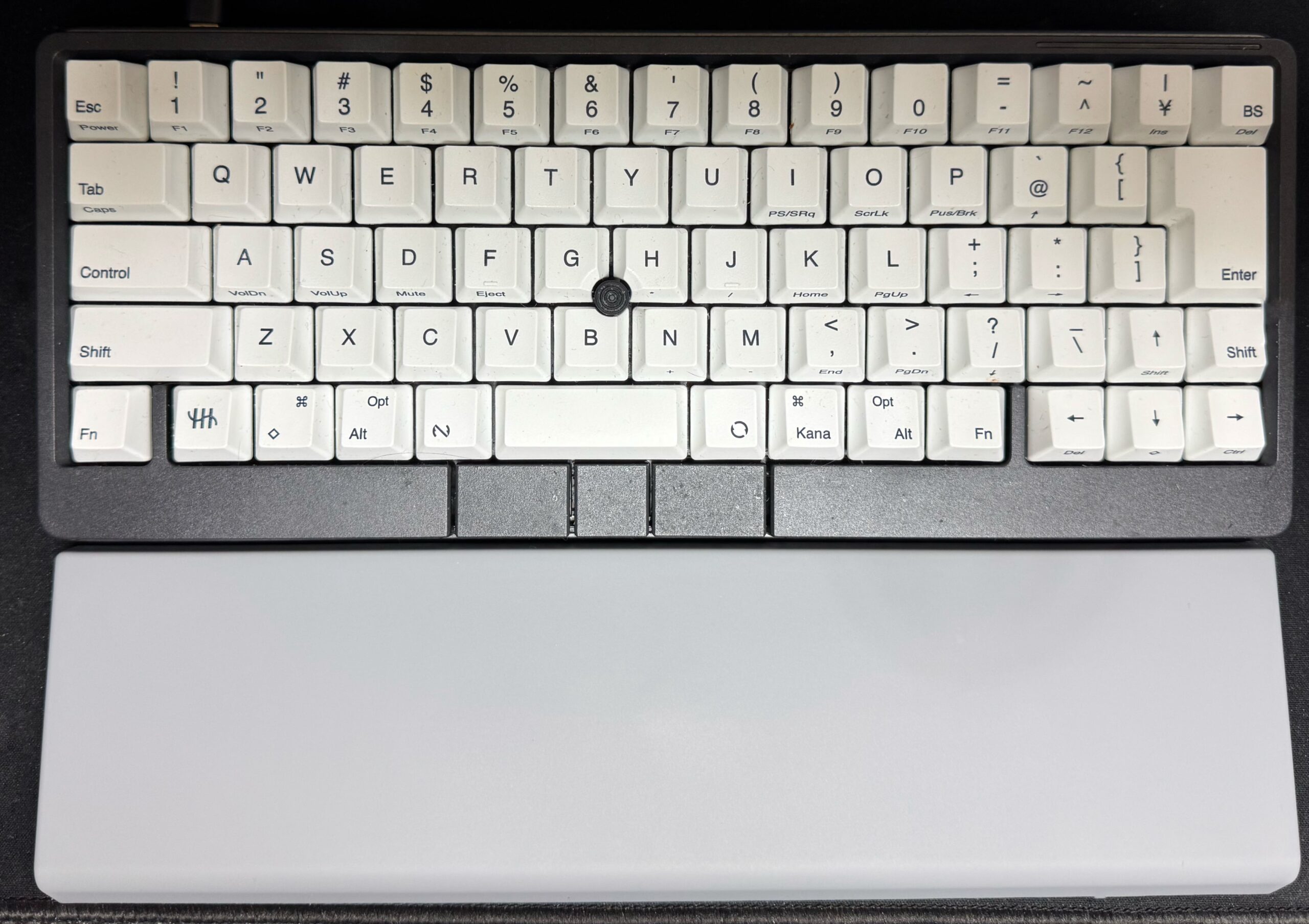 シリコンタイピングベッド：クールグレー