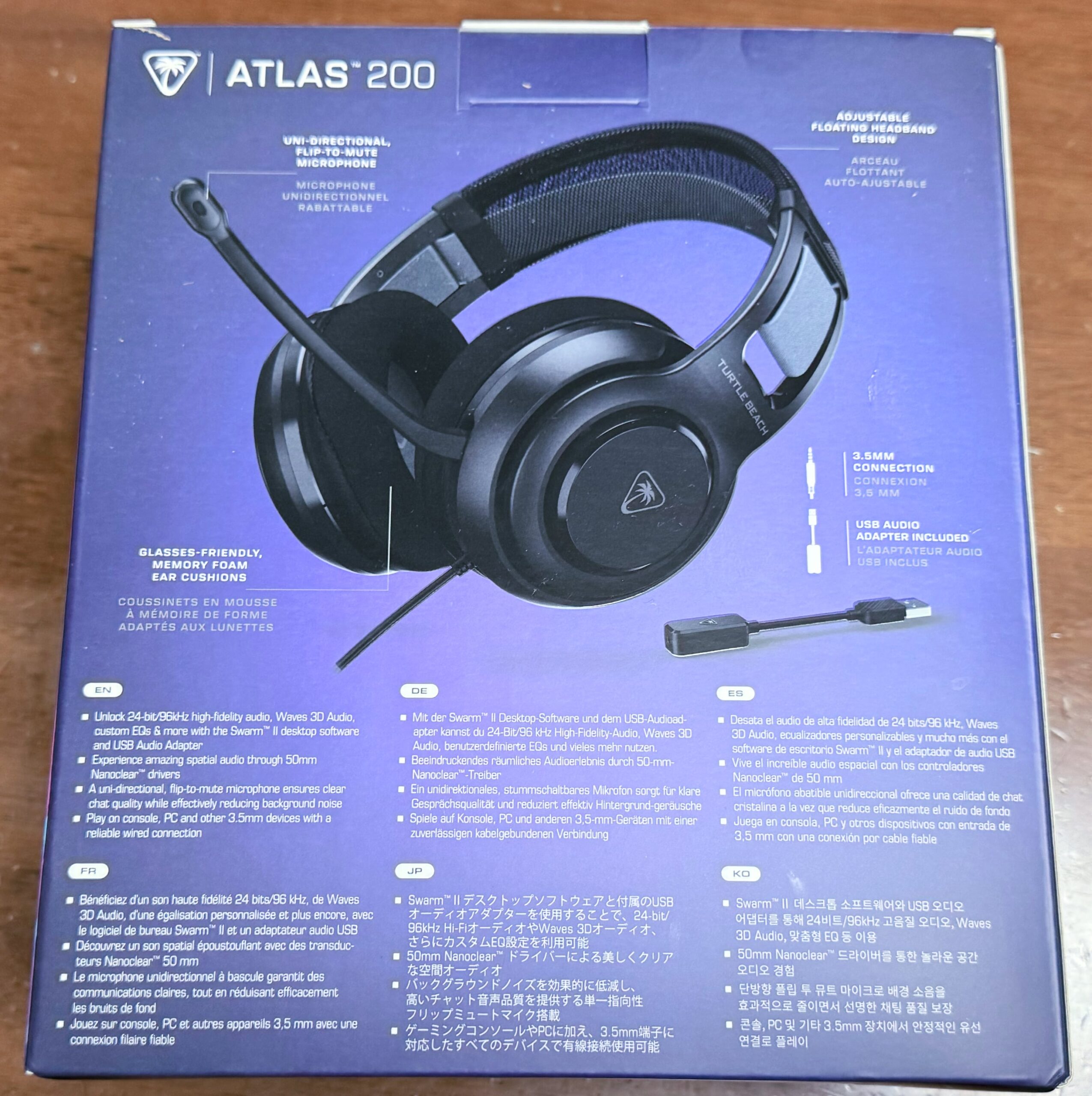 Turtle Bearch Atlas200 外箱裏側