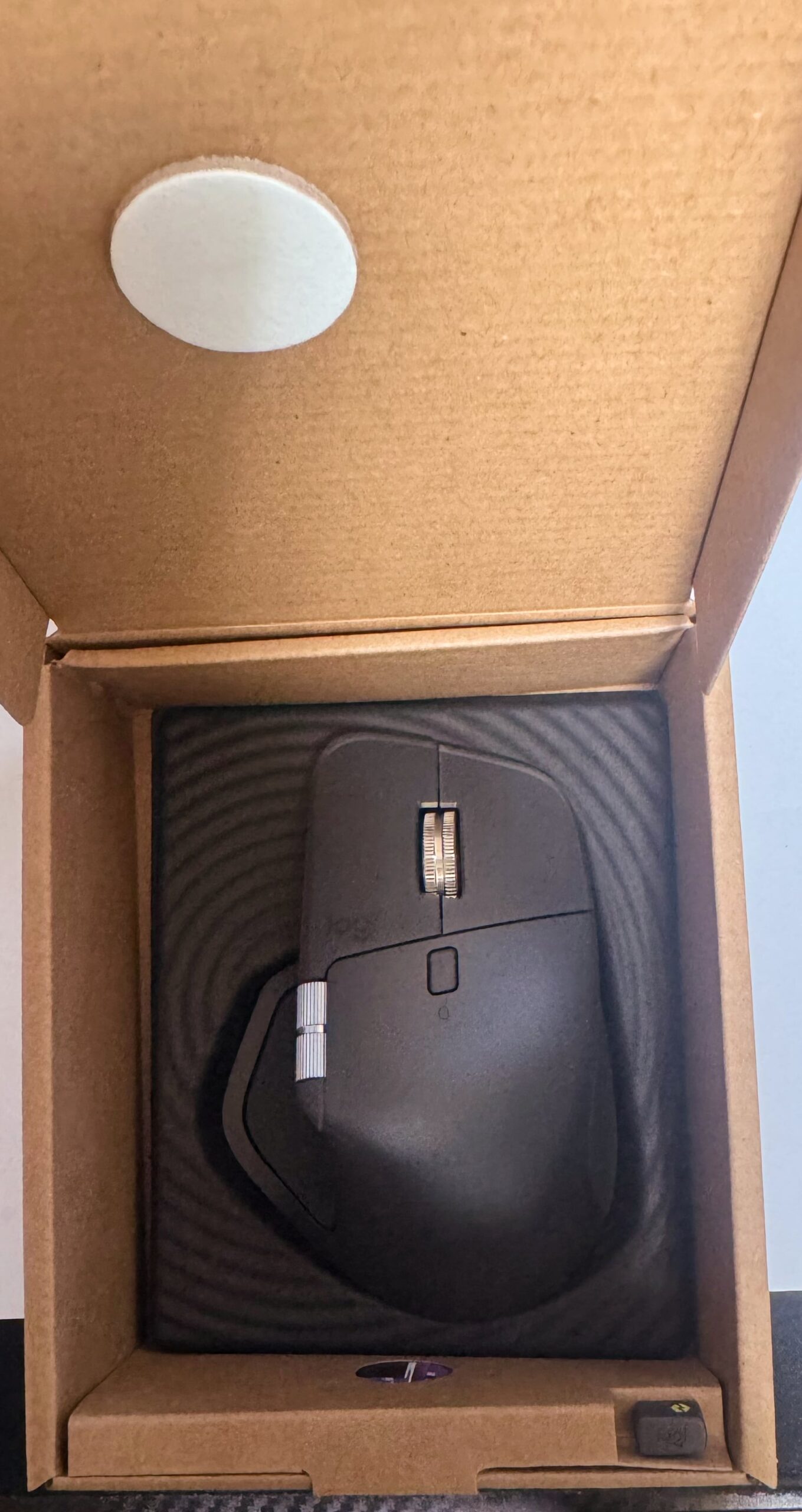 MX MASTER 4 Opened Inner Box: The Mouse's Premium Feel Hits You