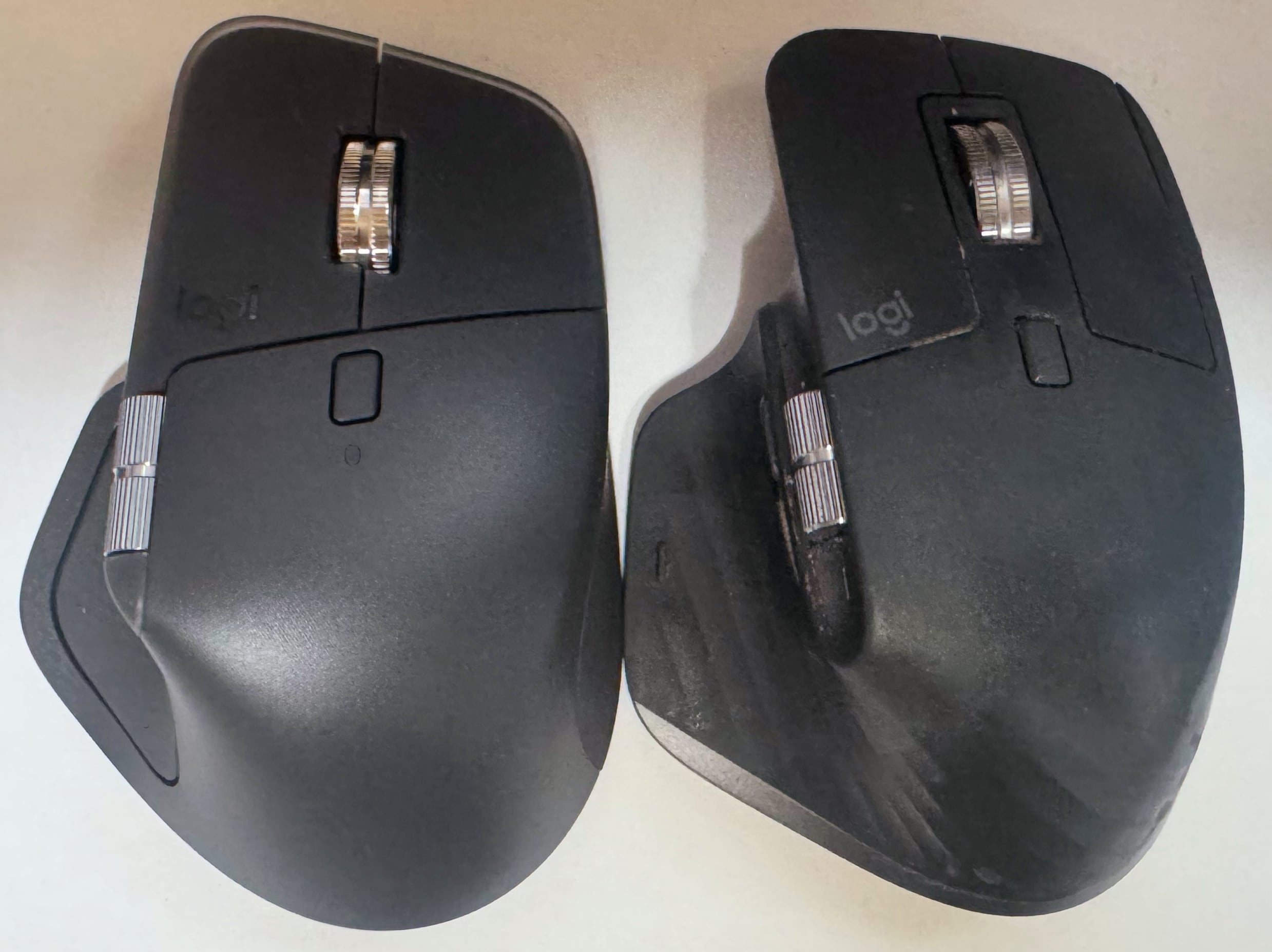 Left is MX MASTER 4, Right is MX MASTER 3S