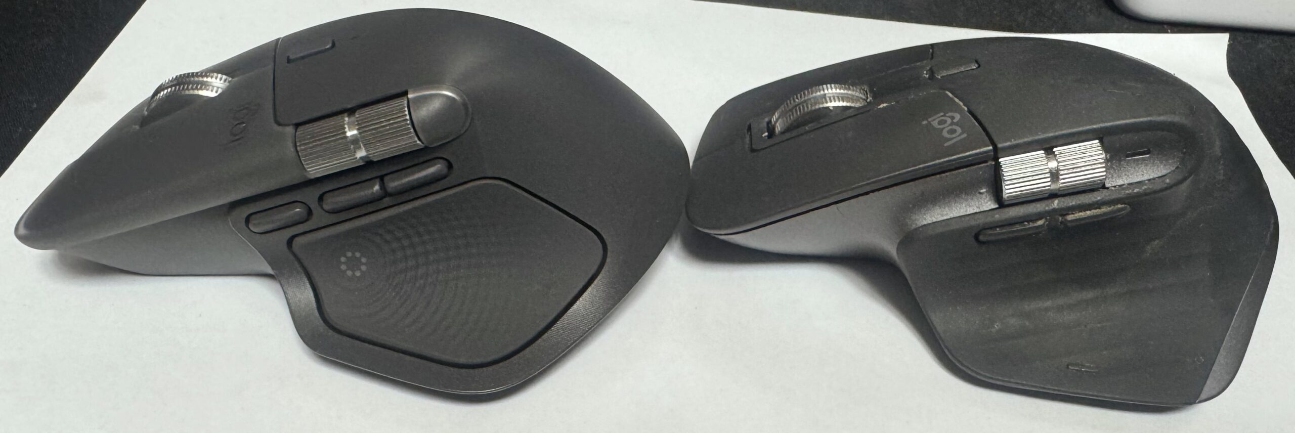 MX MASTER 4とMX MASTER 3Sの横比較